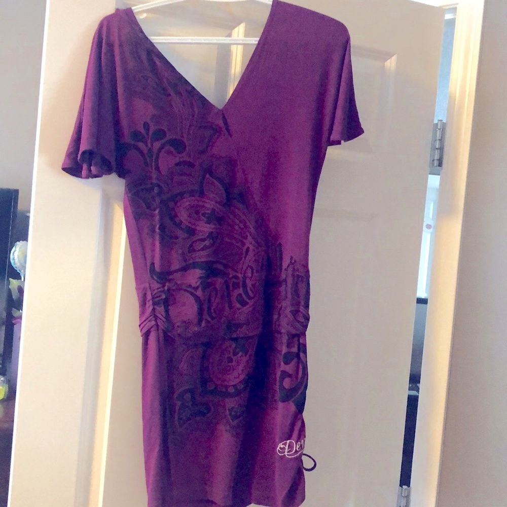 Dereon low back mini dress size xs